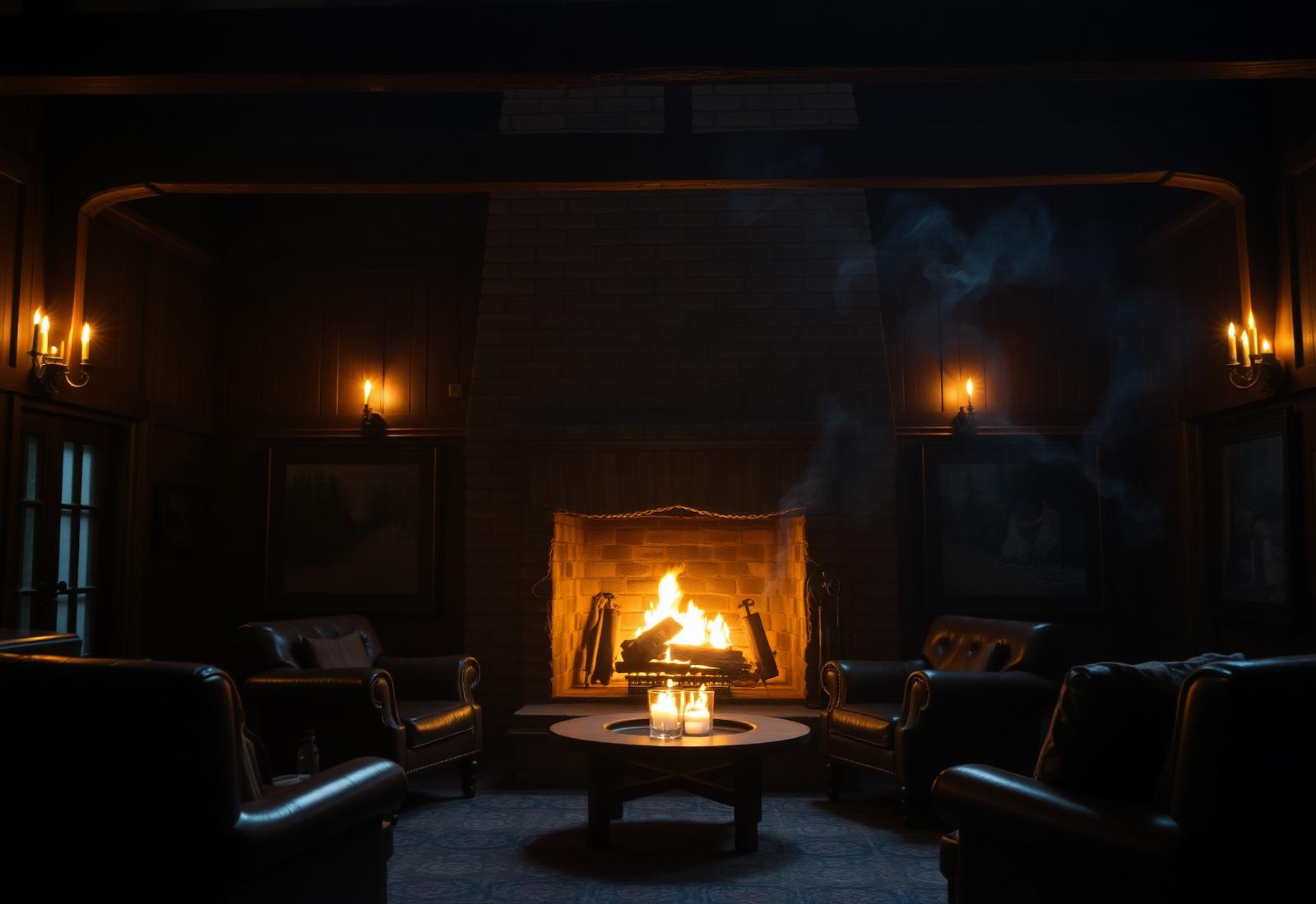 Lodge fireside