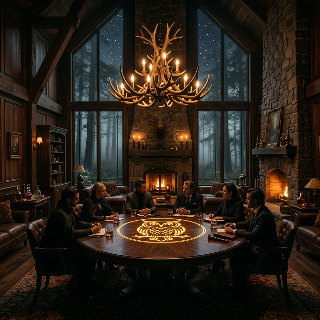 Wooden lodge